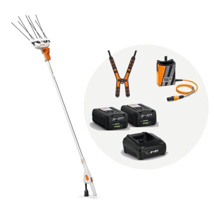 Kit vareador STIHL SPA 130 con 2 baterías AP 300 P, cargador, arnés y bolsa con cable